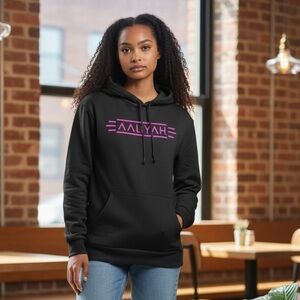 Aaliyah black hoodie large very soft‎
